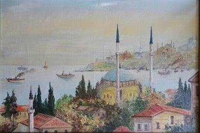 Andrée MICHEL (1908-1975) : MOSQUEE ORTAKOY...