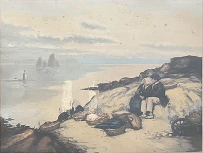 Manuel ROBBE (1872-1936) : L'ATTENTE - LES...