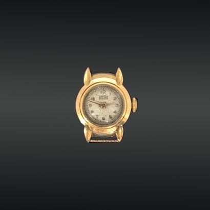 Petite montre de dame en or jaune 18K (750),...