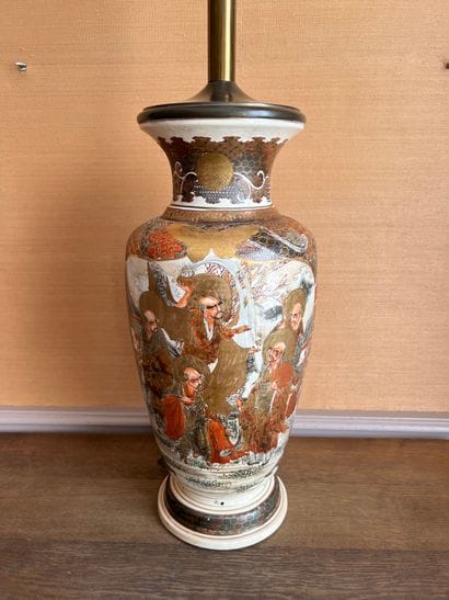 Important vase en faïence de Satsuma, de...