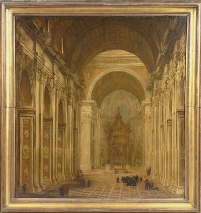 ITALIAN SCHOOL, late 18th century: INTERIEUR...