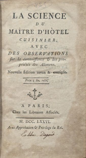 [MENON, Joseph (ca. 1700-1771)] : La Science...