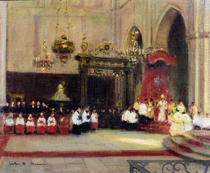 Jules René HERVE (1887-1981): CEREMONY IN...