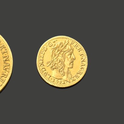 Royaume de France. Demi-louis d’or Louis...