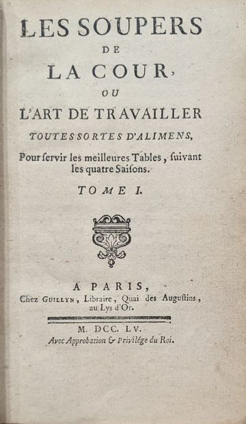[MENON Joseph (ca. 1700-1771)] : Les Soupers...