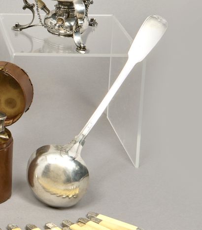 Silver (925) ladle, fillet pattern. Handle...