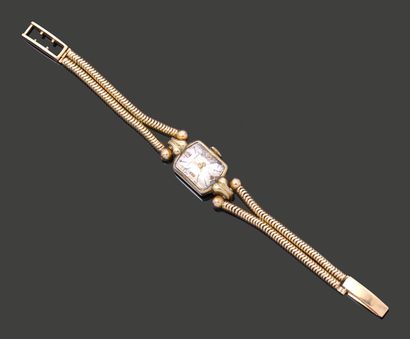 Ladies' watch, the case in 14K (585) yellow...