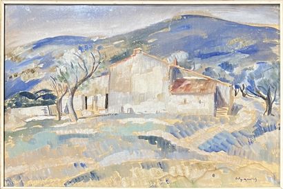 FELY-MOUTTET (1893-1953): FARM IN A MOUNTAIN...