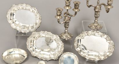 Paire de grands légumiers en argent (925),...
