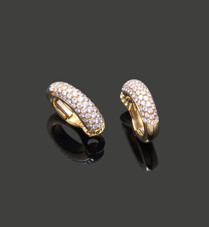 PIAGET. Pair of earrings in 18K (750) yellow...