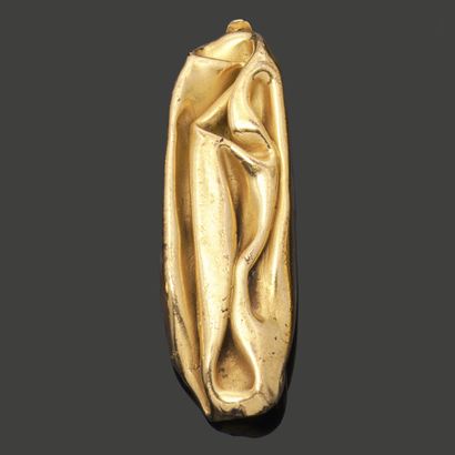 Philippe JEAN (1931-1987). Silk. Gilt bronze...