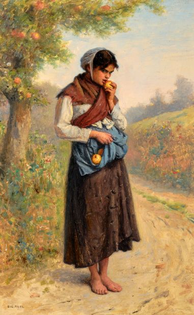 Eugène FEYEN (1815-1908): THE LITTLE APPLE...