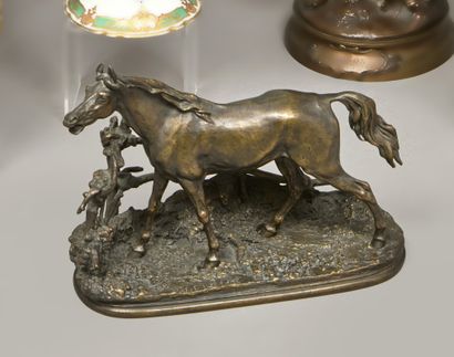 Pierre-Jules MENE (1810-1879). Horse at the...