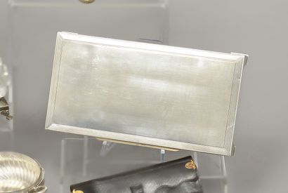 Cigarette case, rectangular shape, in silver...