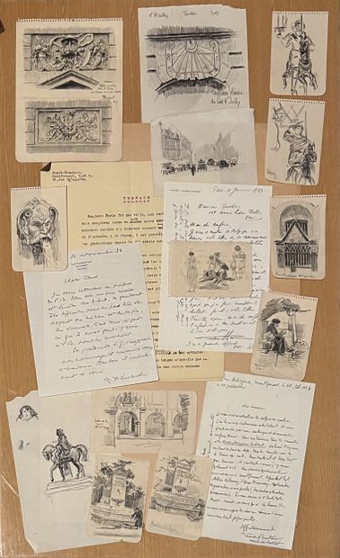 Ensemble Pierre DESBOIS : - Paysage meusien....