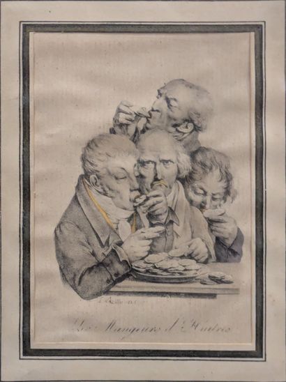D'après Louis-Léopold BOILLY : LES MANGEURS...