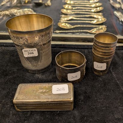 Set in silver (925): timbale decorated with...