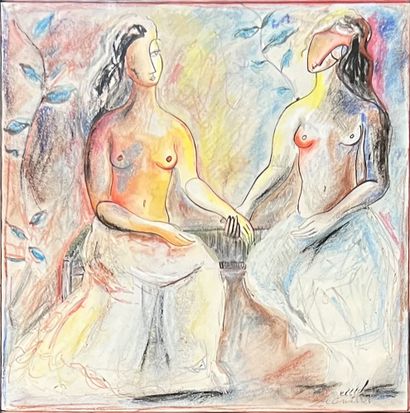 M. GAILLOT (20th century): HOMMAGE. Mixed...