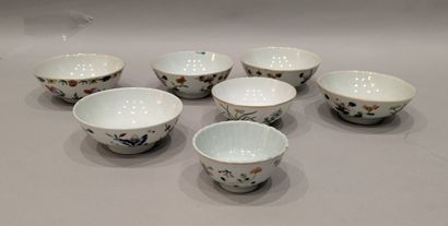 China, 19th and 20th century. Set of seven...