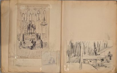 René THOMSEN (1897-1976). Set of studies...