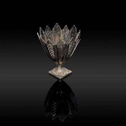 Silver (800) zarf mount, ribs plain or pierced...