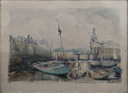Henri MILOCH (1898-1979) : BATEAUX A SEC...