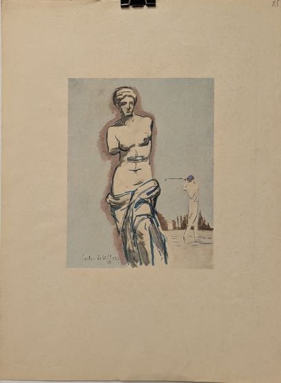 Ensemble : - Gaston de VILLERS. Vénus de...