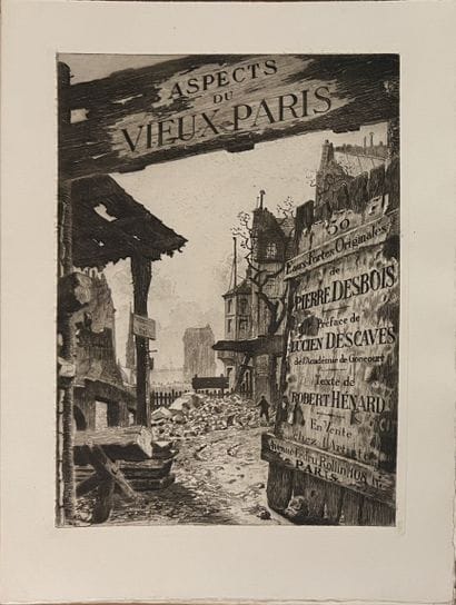 Volume in hardback, Aspects du Vieux Paris....