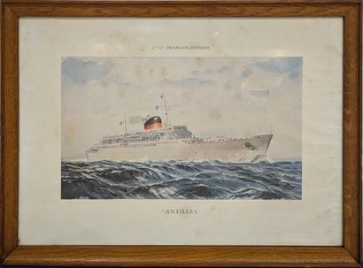 D'après MARIN-MARIE.Compagnie Générale Transatlantique...