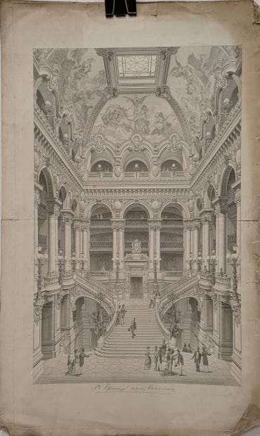 Set of black lithographs, aquatints, etchings:...