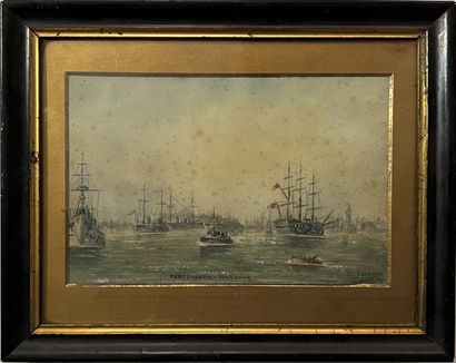 C . SAUNDERS (19th-20th centuries) : PORTSMOUTH-HARBOUR....