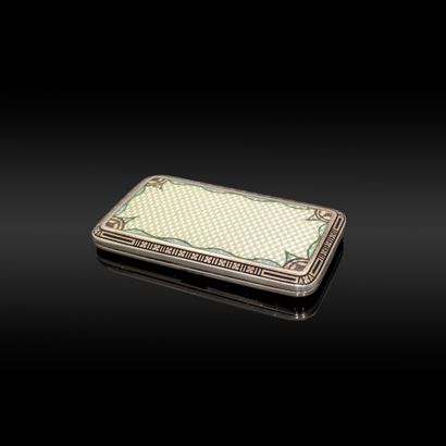 Cigarette case in silver (800), the lid with...