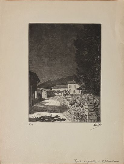Ensemble Pierre DESBOIS : - Paysage meusien....