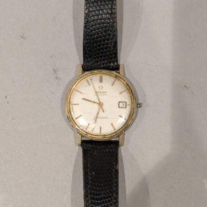 OMEGA, Saemaster model. Gilt metal men's...
