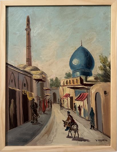 V. LALAZARIAN (20th century): STREET IN A...