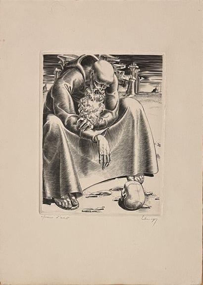 Paul LEMAGNY (1905-1977) : SAINT-JEROME....