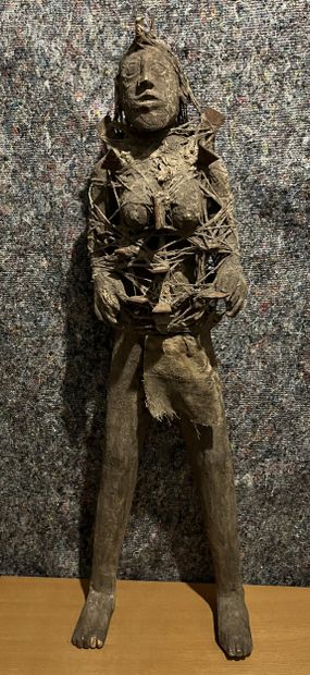 Large standing female fetish, legs apart,...