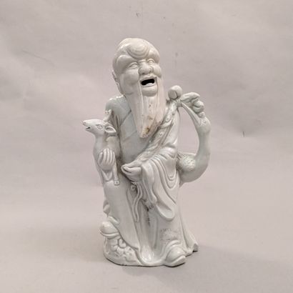 China, 20th century. White porcelain pot...