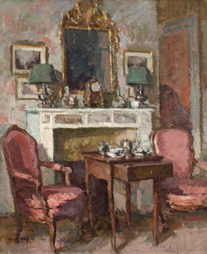 Paul HUGUES (1891-1950)
INTERIEUR A VILLEFRANCHE...