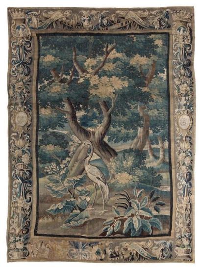 Fragment de tapisserie Verdure d'Aubusson...