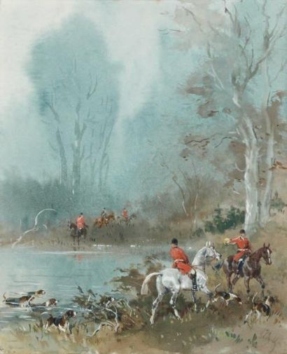 Baron Karl REILLE (1886-1974)
CHASSE A COURRE...