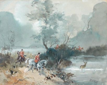 Baron Karl REILLE (1886-1974)
HALLALI. Aquarelle...