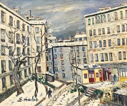 Elisée MACLET (1881-1962)
MONTMARTRE SOUS...