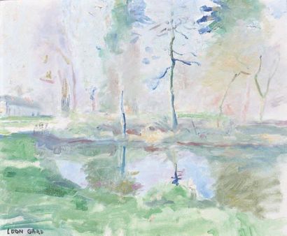 Léon GARD (1901-1979)
LE PETIT ETANG. Huile...
