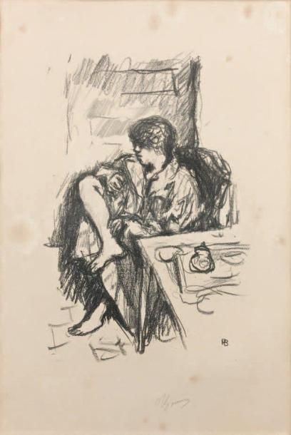 Pierre BONNARD (1867-1947)
LA TOILETTE ASSISE....