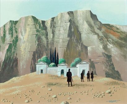Gaston BOGAERT (1918-2008)
DESERT. Huile...