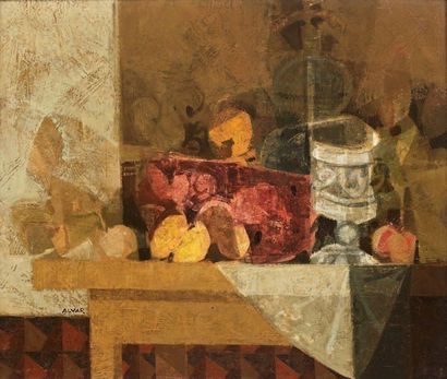 Simon ALVAR (né en 1935)
NATURE MORTE SUR...