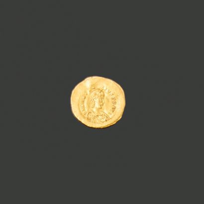 ANASTASE (491-518). Tremissis. Constantinople....