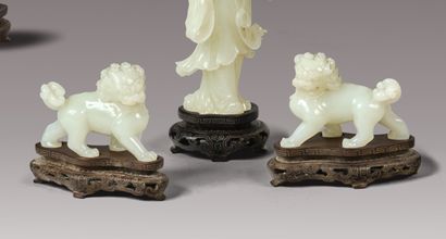 CHINA - 20th century. White jade (nephrite)...