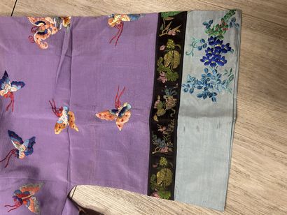 CHINA - Circa 1900. Set of three middle-opening...